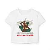 My body My business My place later - Women's Baby Tee - Witty Twisters Fashions